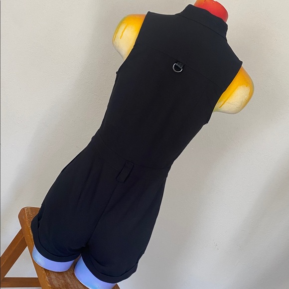 Guess Black Sleeveless Romper with Front Zip - Picture 11 of 16